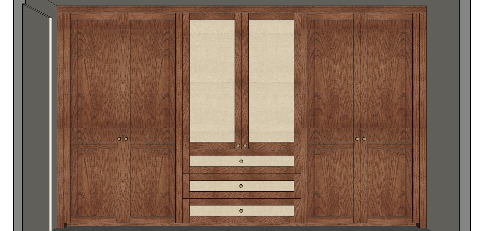A Walk in the Park, the wardrobe elevation