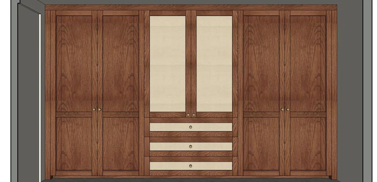 A Walk in the Park, the wardrobe elevation