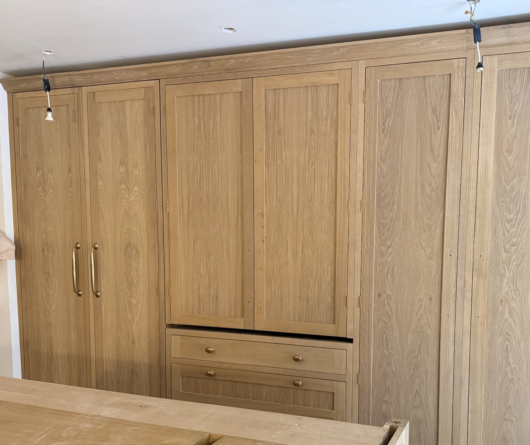 A Walk in the Park, The tall run fitted: larder, broom cupboard and integrated fridge freezer
